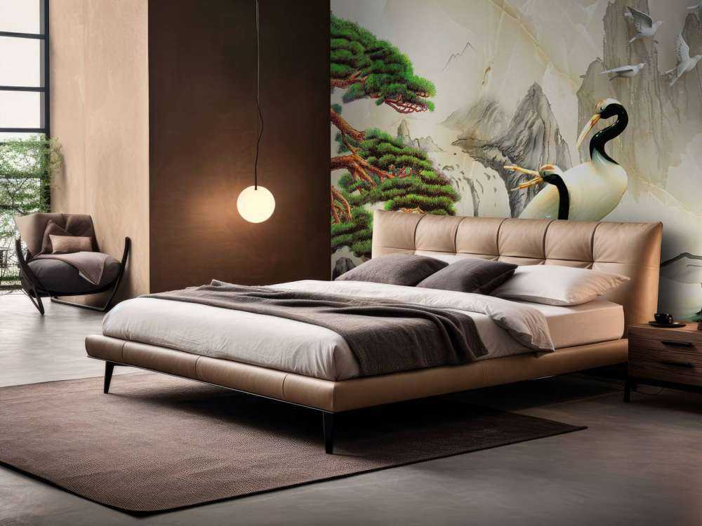 Des grues dans un monde imaginaire