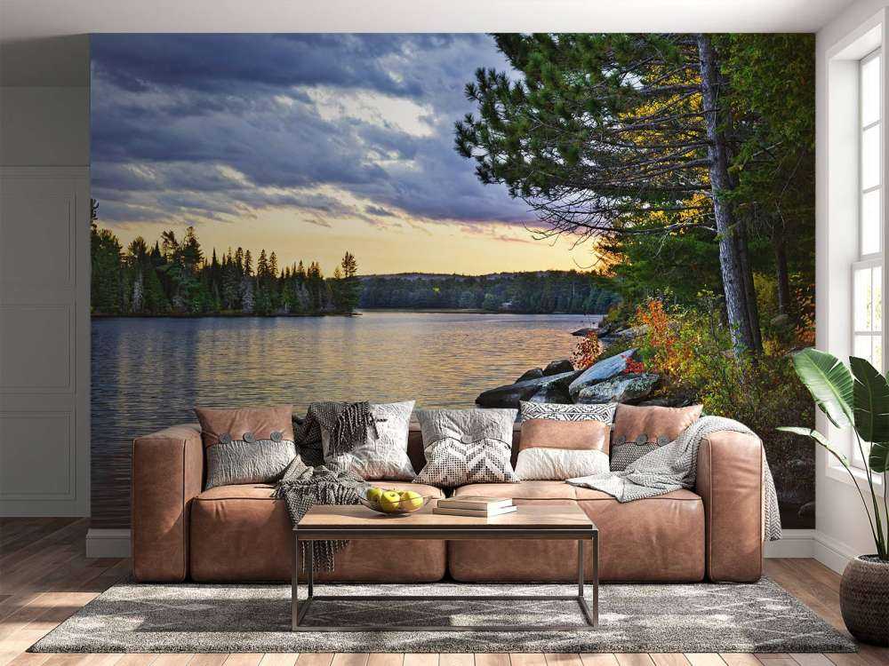 Coucher de soleil sur le lac