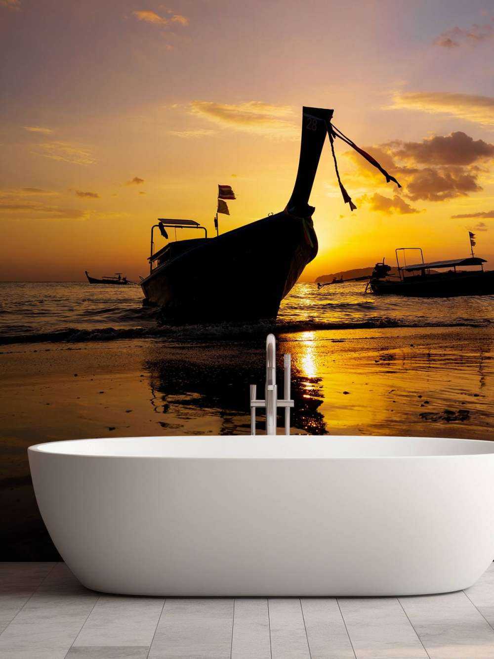 Bateau traditionnel à queue longue