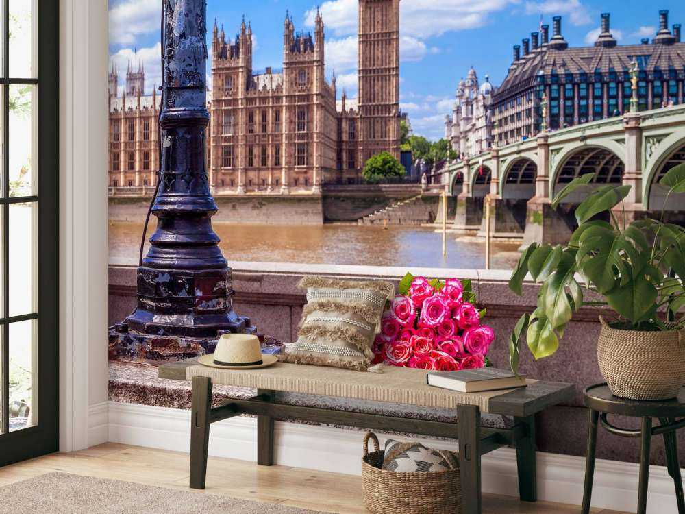 Un bouquet de roses à Londres