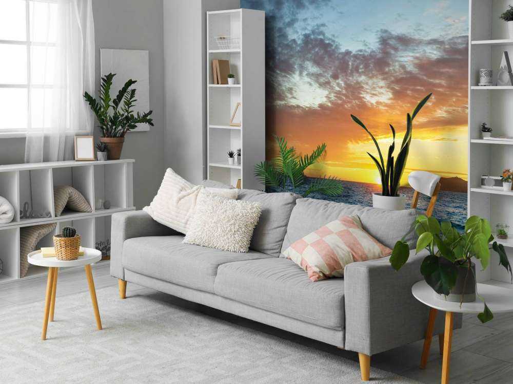 Coucher de soleil sur une île