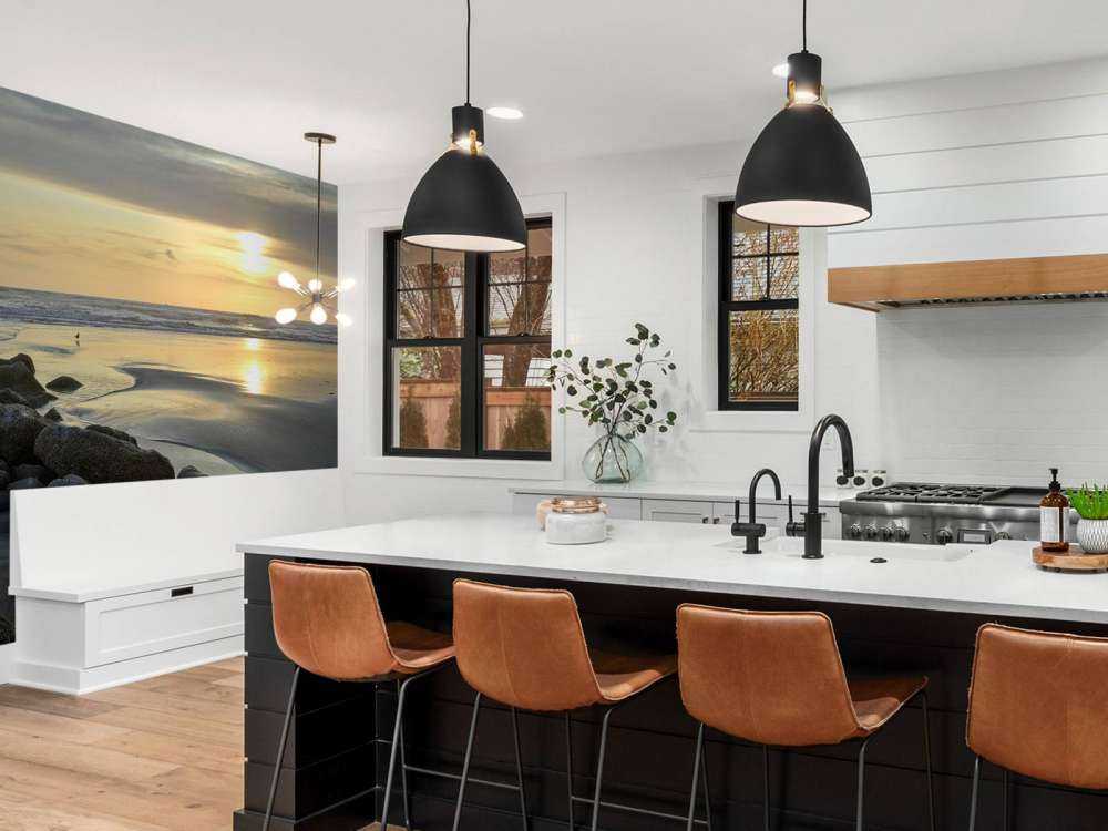 Coucher de soleil sur une plage