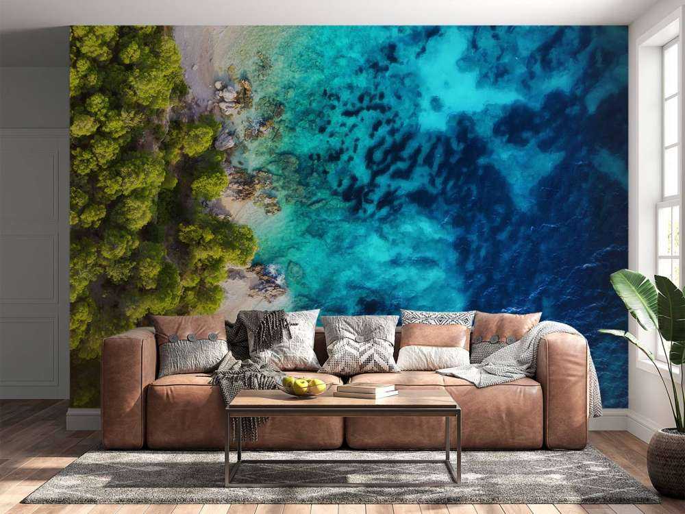 La côte vue du ciel