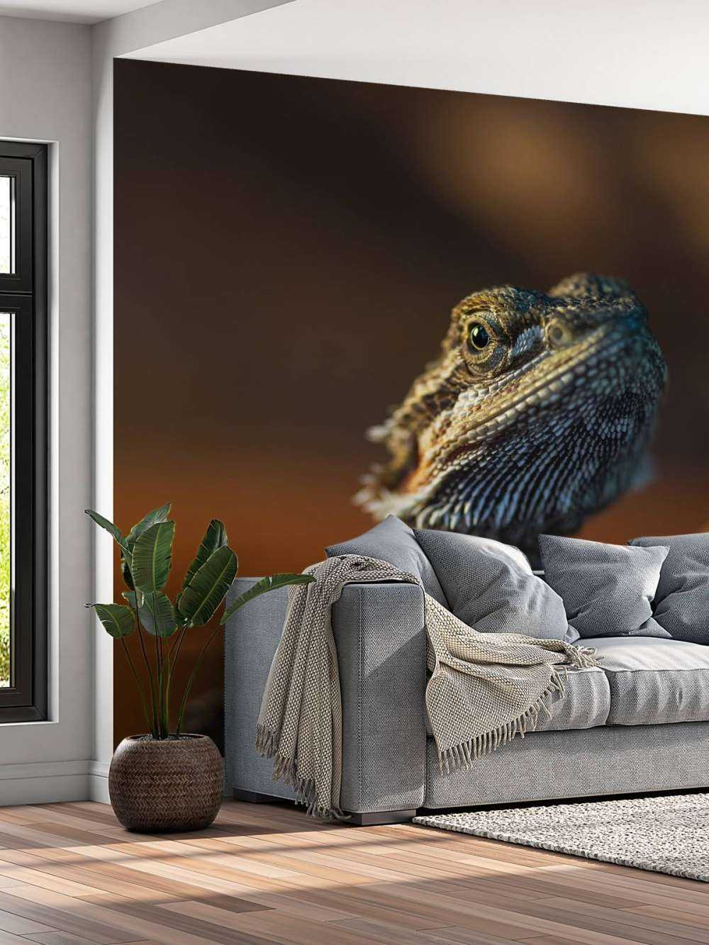 Gros plan d'un caméléon