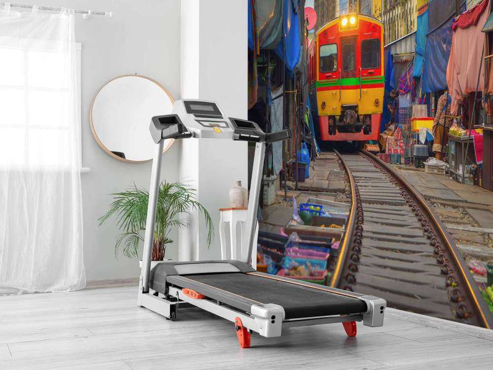 Train sur le marché