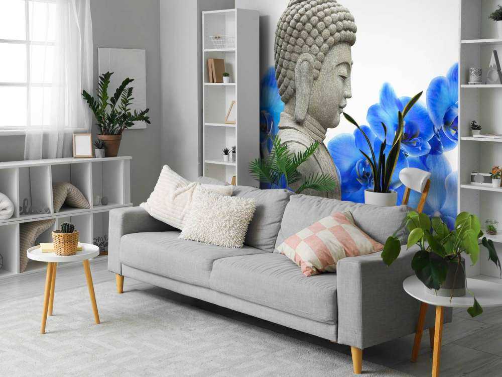 Bouddha et les orchidées