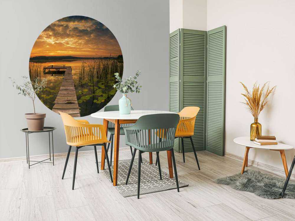 Lever du soleil sur le lac