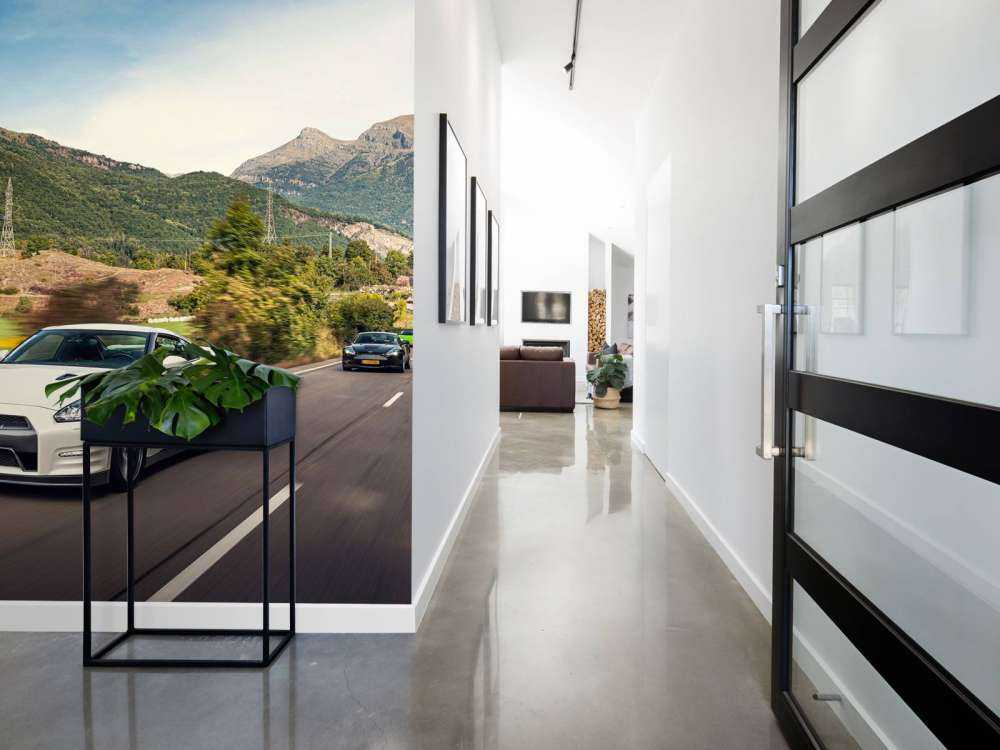 Nissan GT-R en pleine vitesse