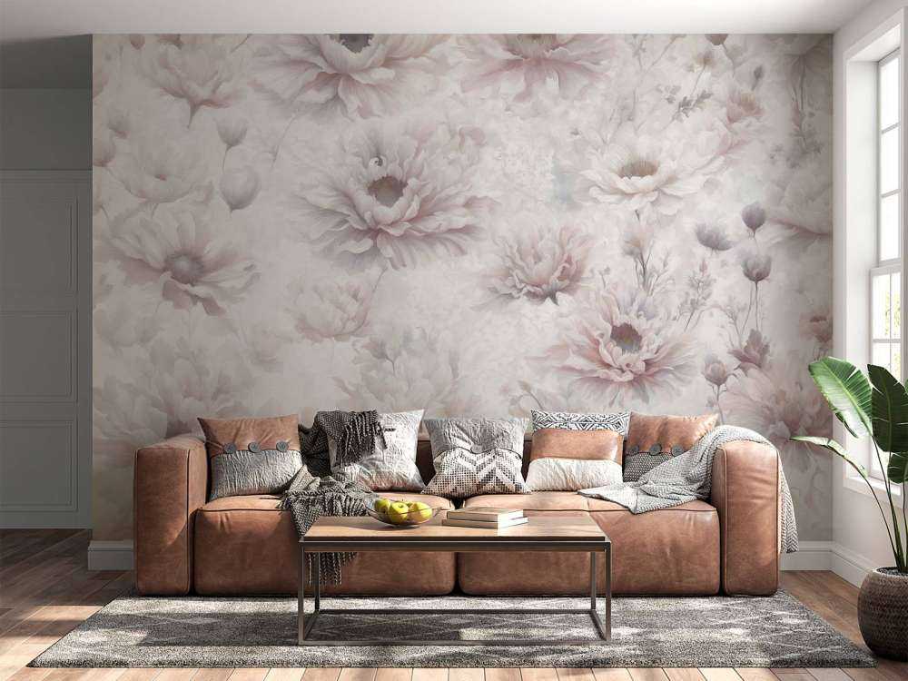 Mur romantique orange