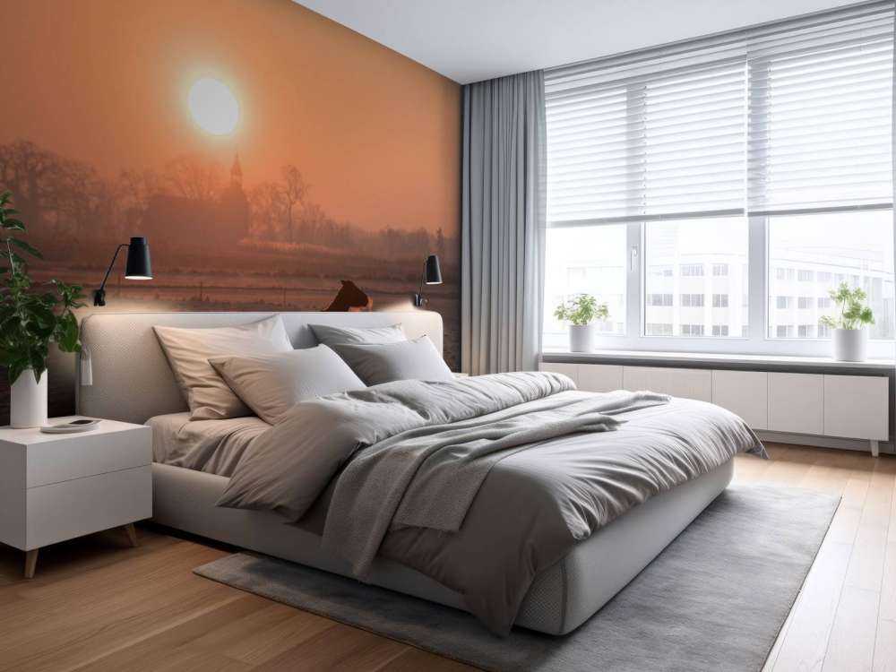 Cheval dans la lueur du matin