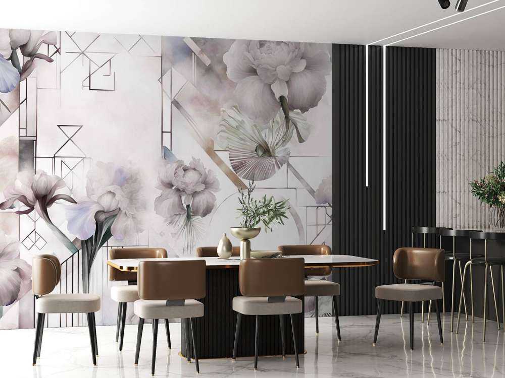 Géométrie Aquarelle Beige