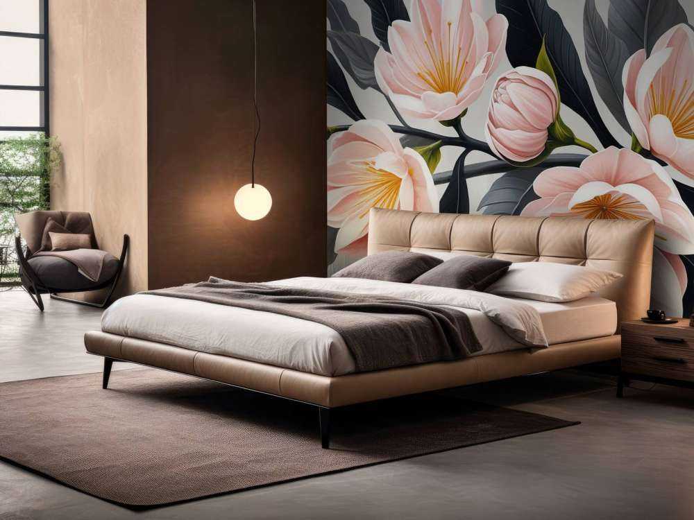 Fleurs de magnolia roses avec des feuilles foncées