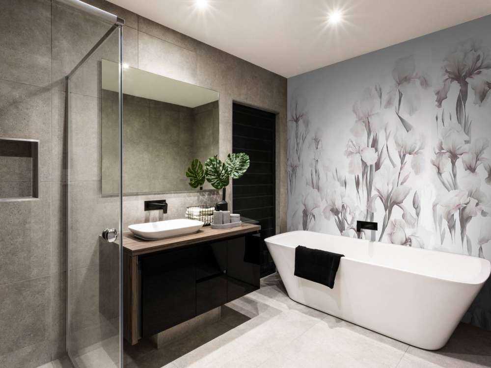 Les iris dansent un gris doux sans couture