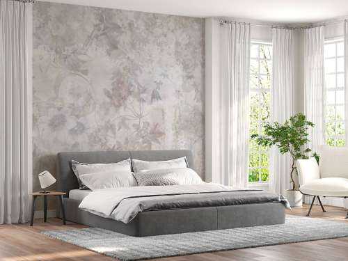 Jardin aquarelle taupe