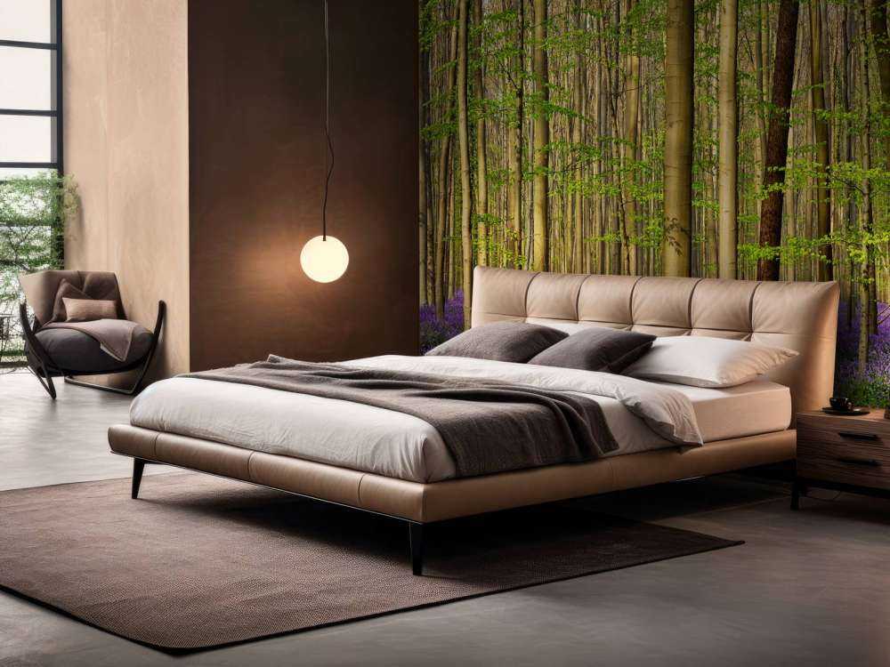 Forêt avec jacinthes des bois