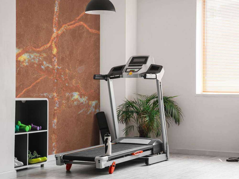 Marbre terracotta avec des lignes