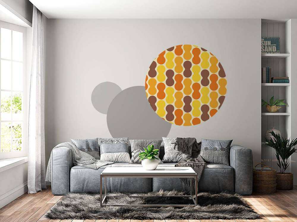 Motif de fleur rétro