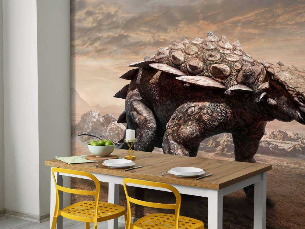 Dinosaure dans une zone déserte