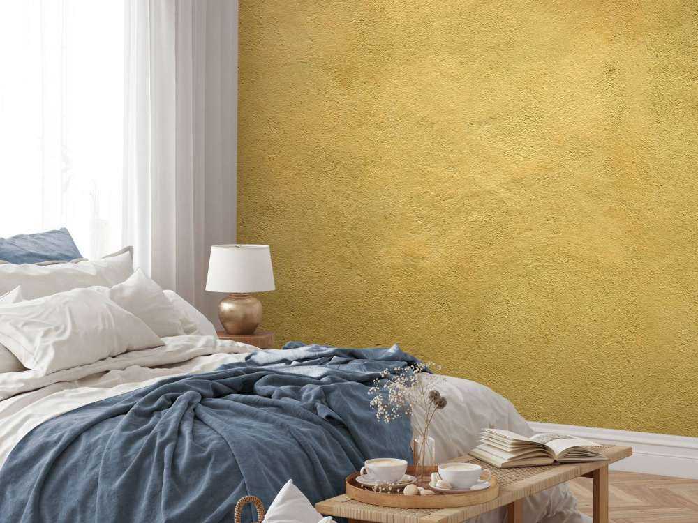 Mur en jaune ocre