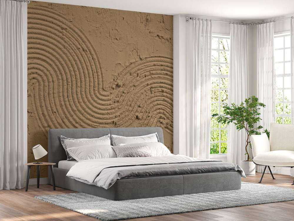 Structure Art en brun doré