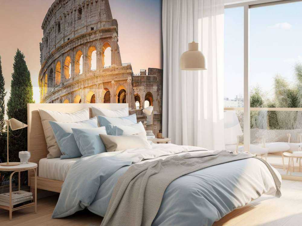 Colisée au lever du soleil