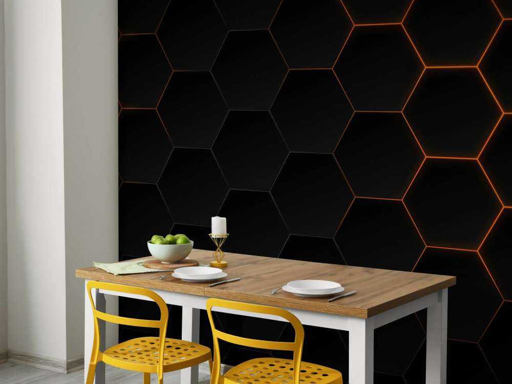 Hexagones abstraits