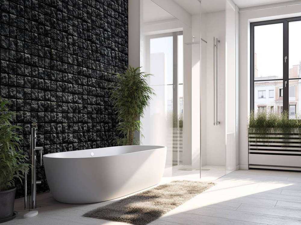 Pierres carrées noires