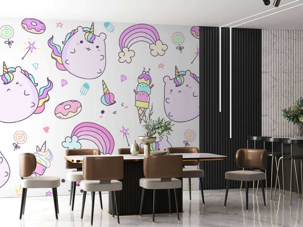 Licornes avec des glaces