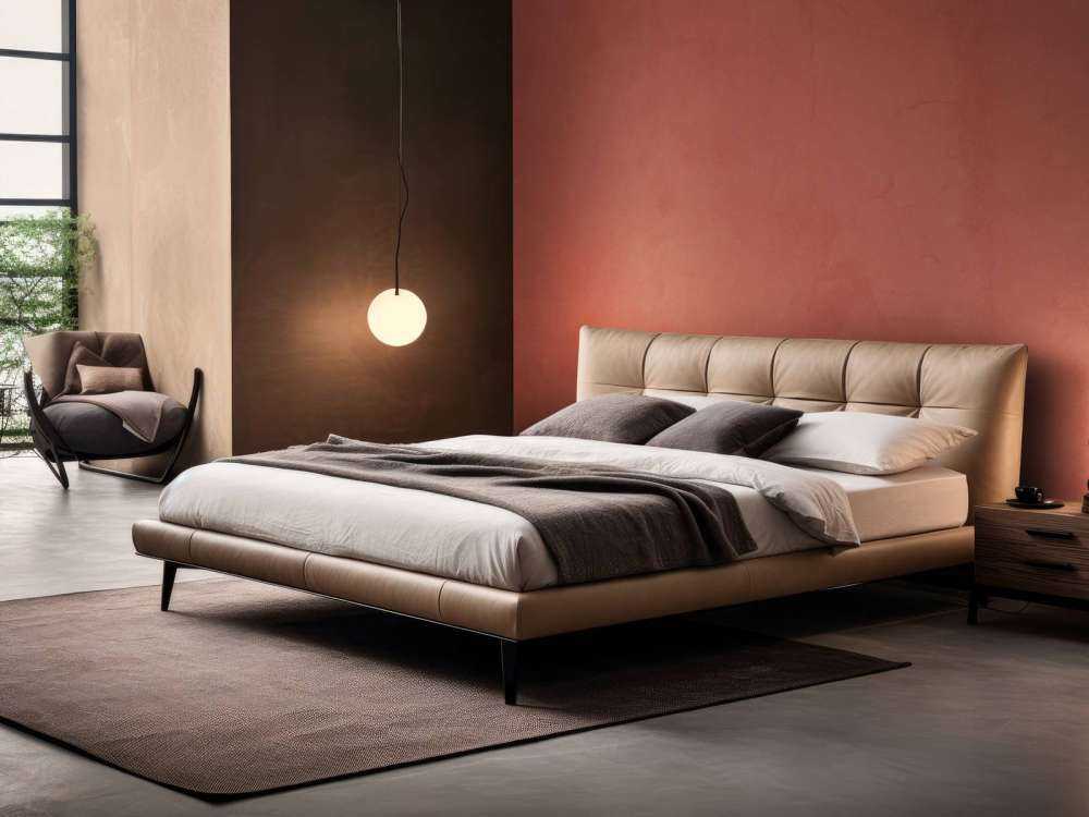 Béton rouge décoloré