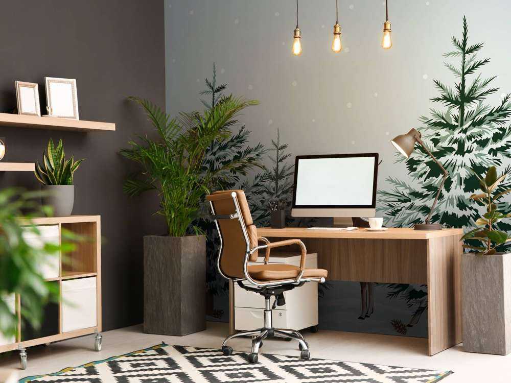 Joie des résidents de la forêt d'hiver