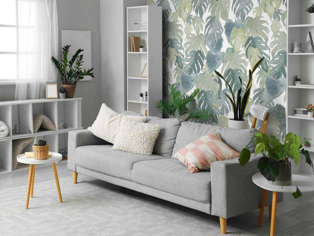 Palmiers tropicaux à l'aquarelle