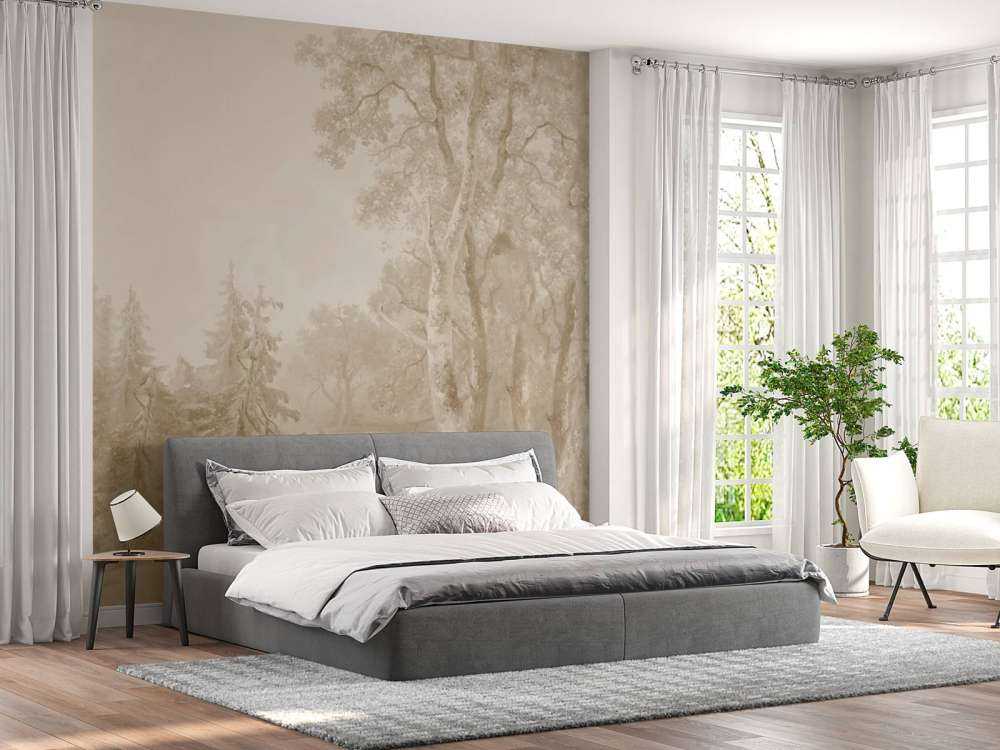 Paysage forestier beige #1