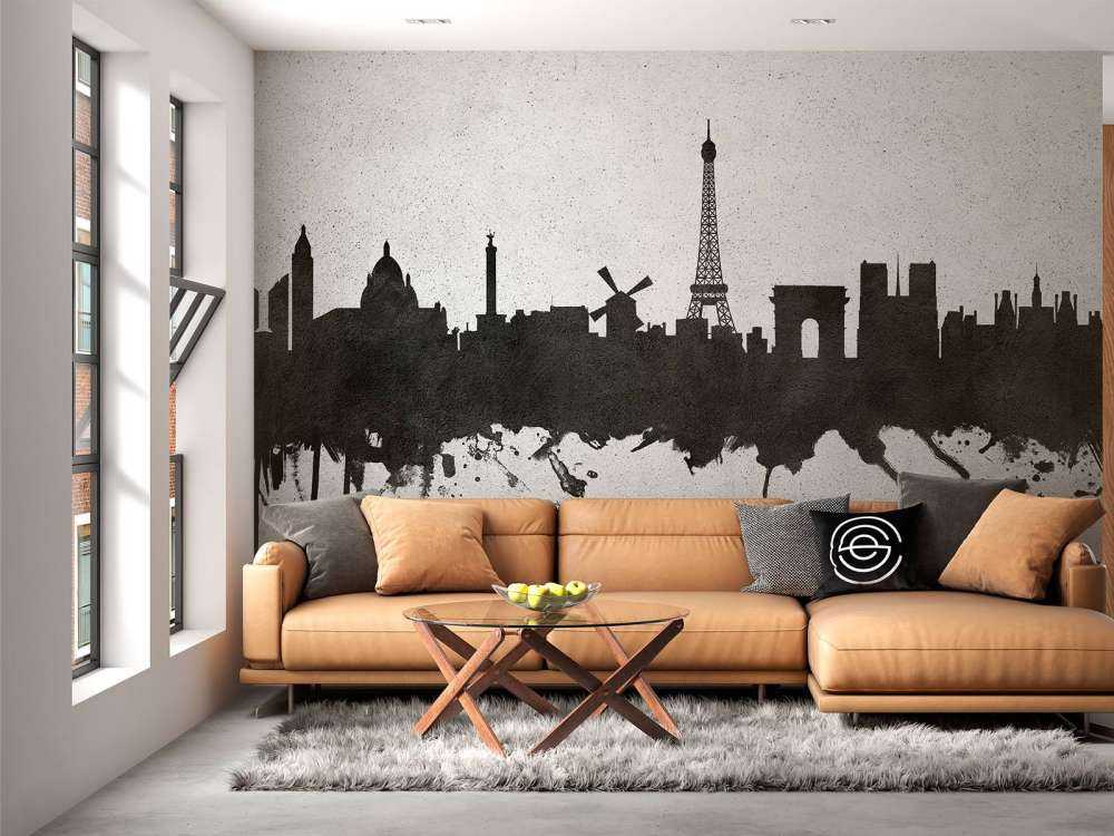 Aquarelle skyline, Paris
