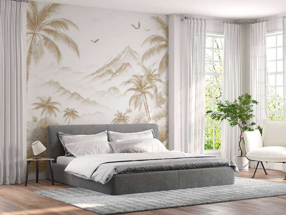 Baie Paisible aux Palmiers, taupe