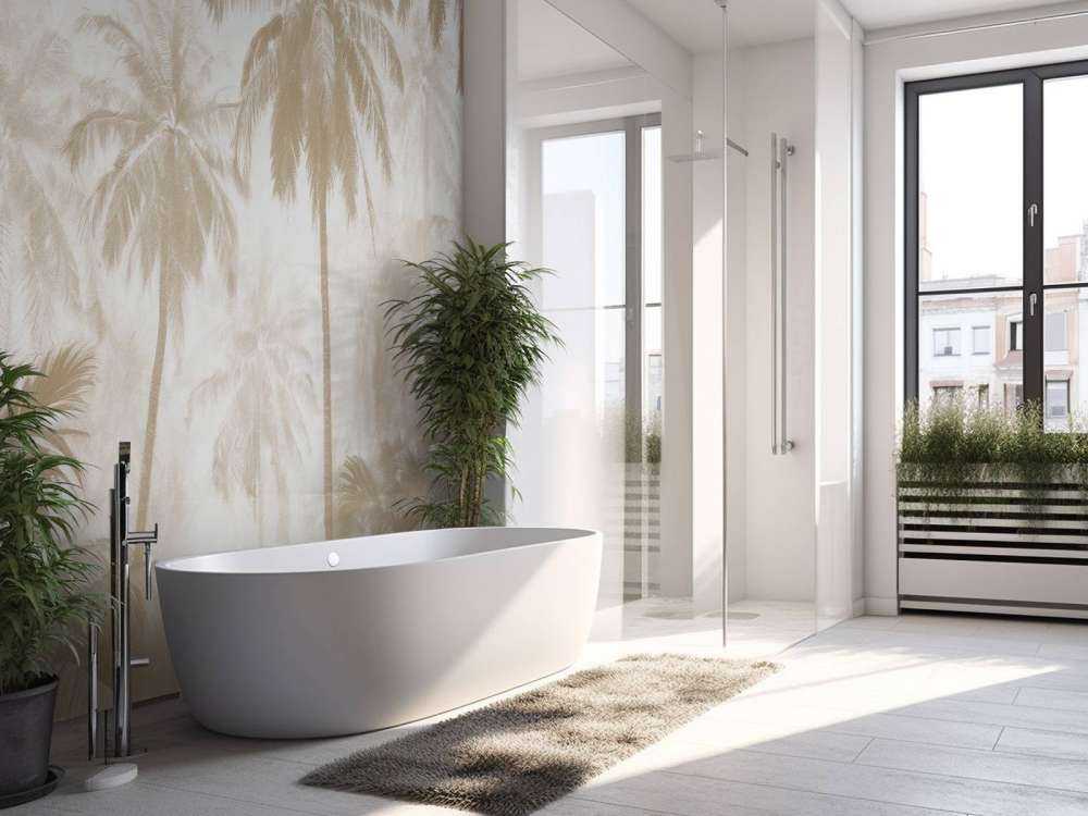 Forêt de Palmiers Brumeuse, taupe