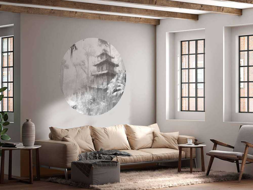 Cabane Cachée dans la Forêt Brumeuse