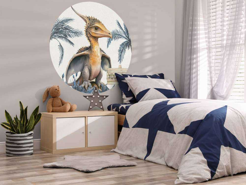 Bébé ptéranodon dans la jungle bleue