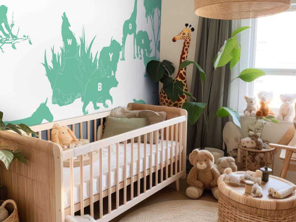 Alphabet animal, vert