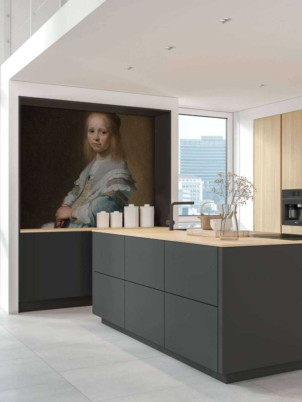 Portrait d'une fille en bleu