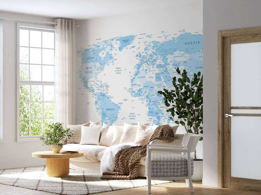 Carte du monde réaliste