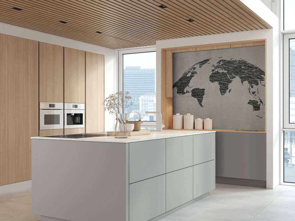 Carte du monde pierres sombres