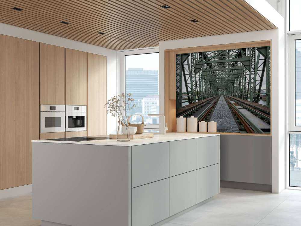 Pont ferroviaire monumental De Hef à Rotterdam  