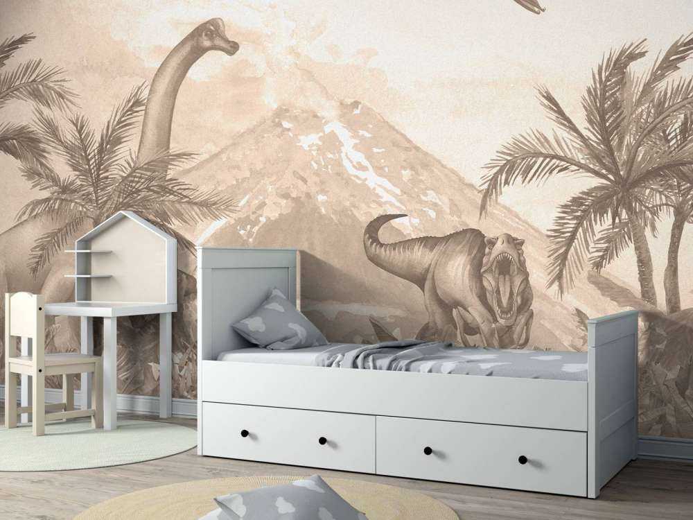 Divers dino's en taupe