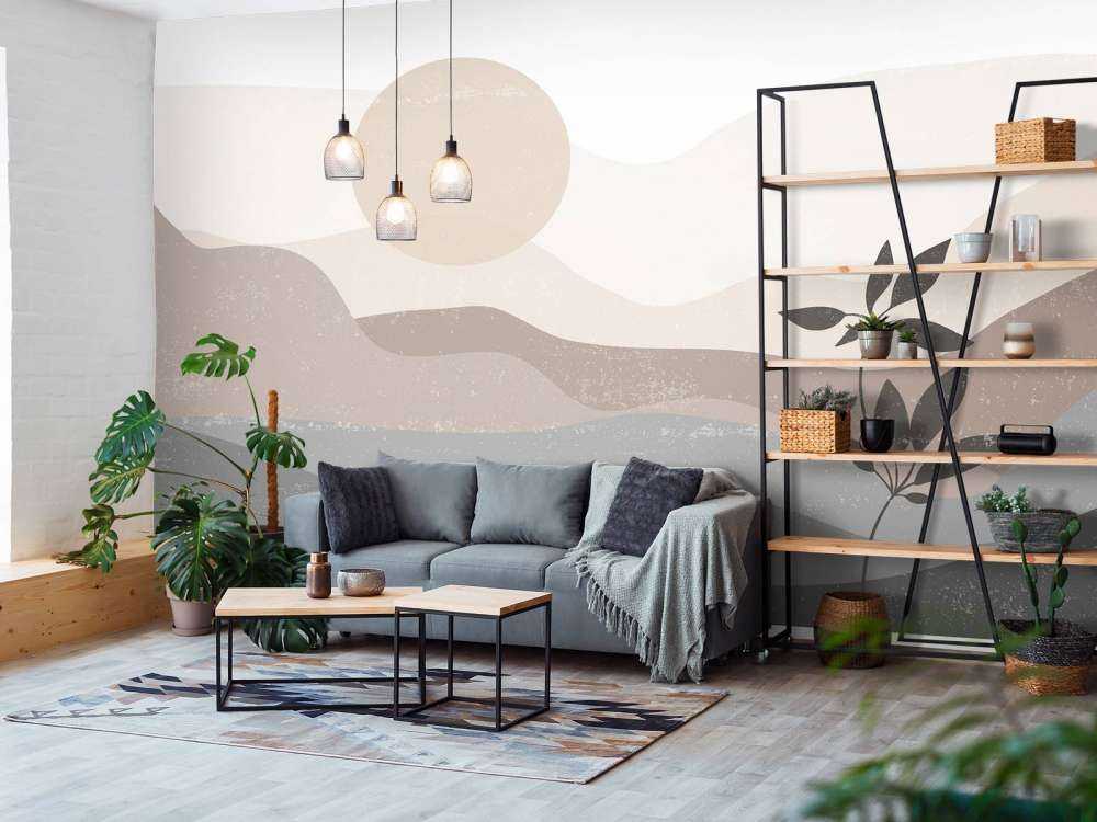 Coucher de soleil du milieu du siècle