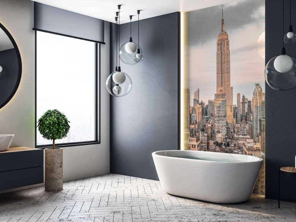 Empire State Building avec skyline