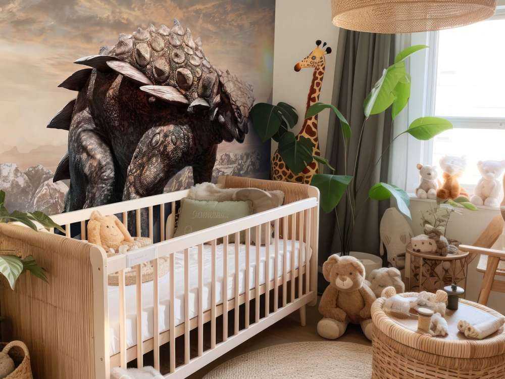 Dinosaure dans une zone déserte