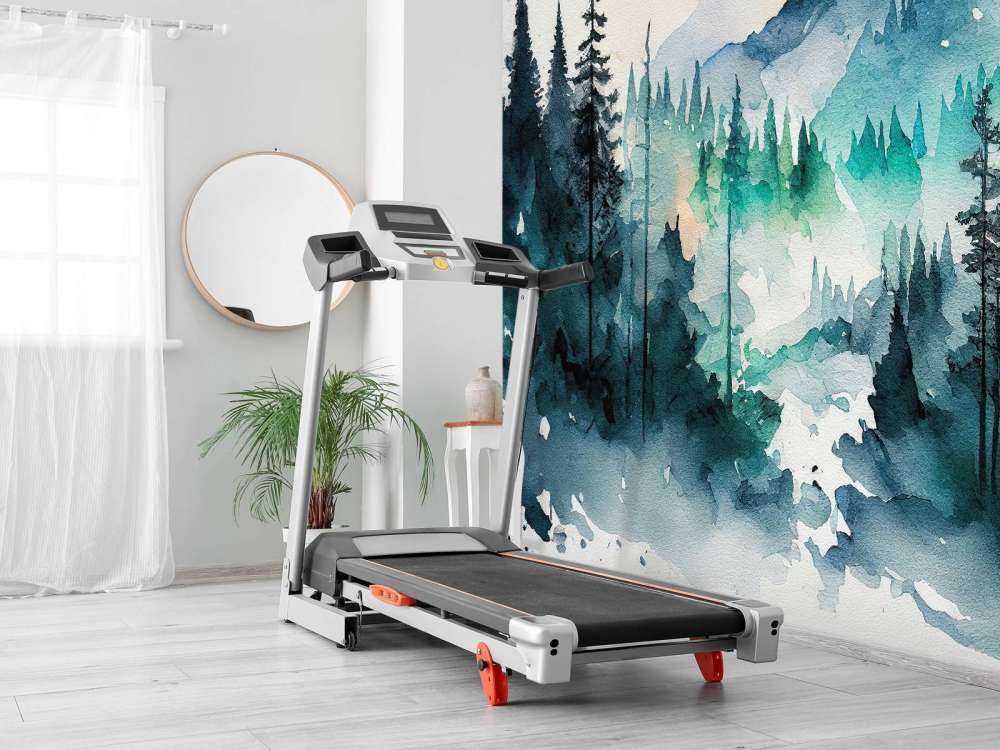 Forêt en aquarelle bleu canard