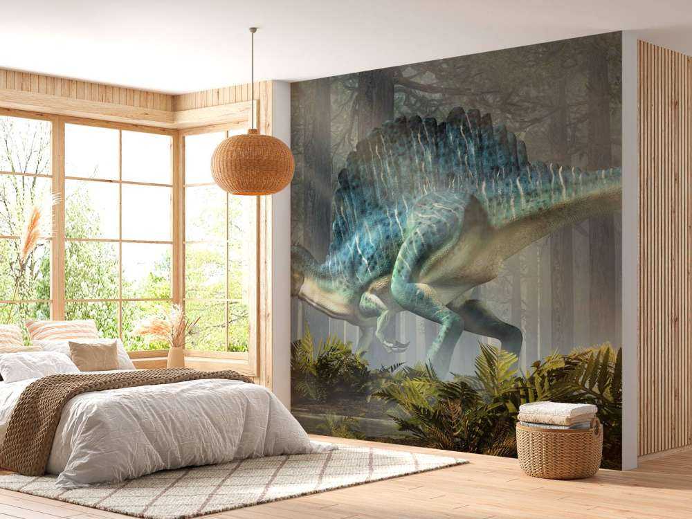 Spinosaur dans une forêt