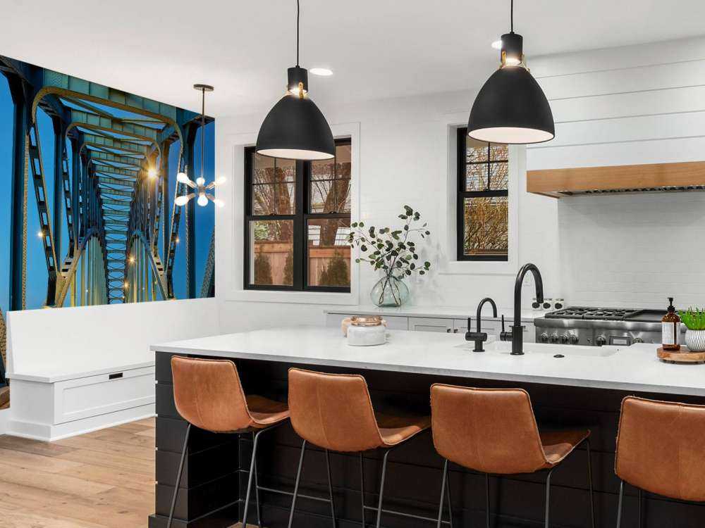 Pont en arc en acier