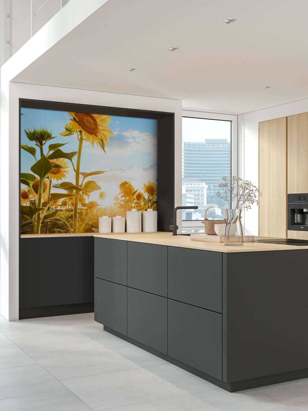 Tournesol avec ciel bleu